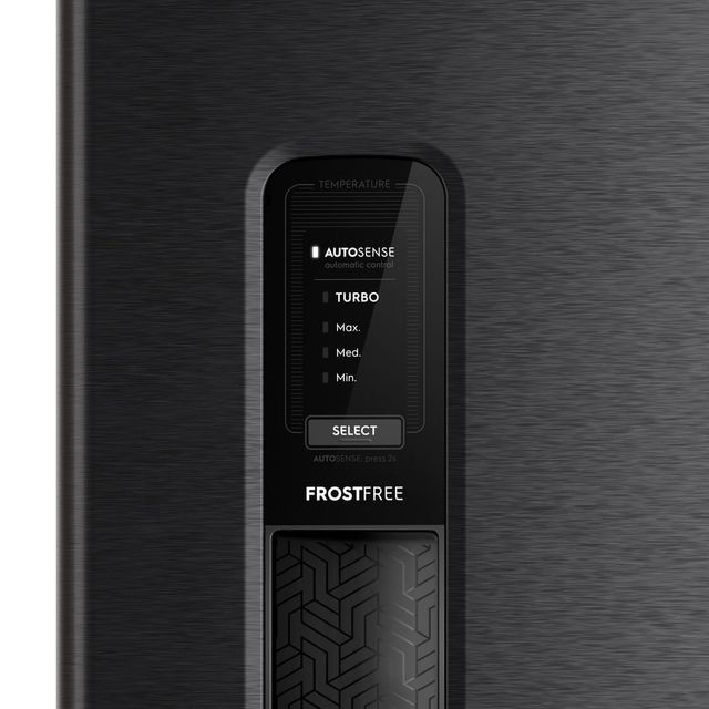 Geladeira Electrolux Frost Free 380L AutoSense Inverter Black Inox