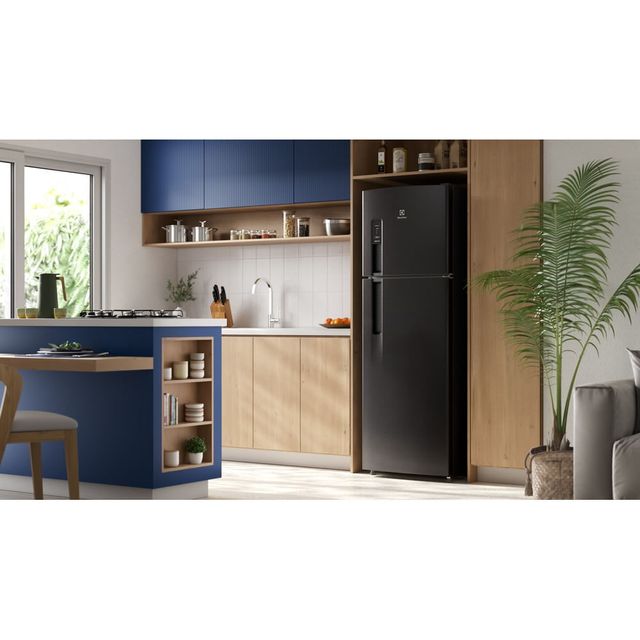 Abrioページ Geladeira Electrolux Frost Free 380L AutoSense Inverter Black Inox