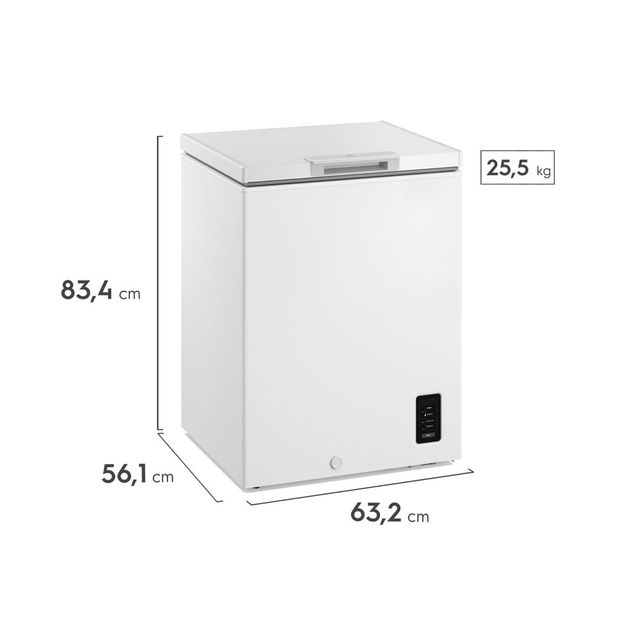 Freezer Horizontal Electrolux 141L Inverter Bivolt Uma Porta