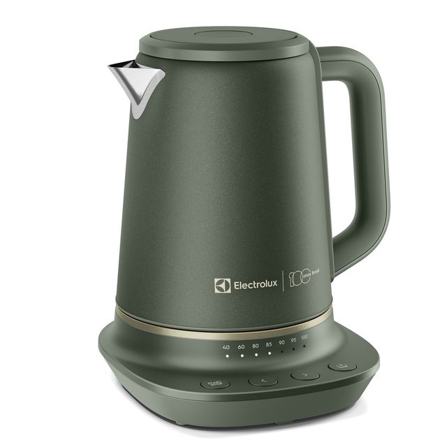 Chaleira Elétrica Electrolux 1,7L Verde Linha 100 anos Celebre Pausas
