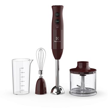 Electrolux スティックミキサー ESTM4600 本体といろいろセット Mixer 3 em 1 Electrolux Vermelho Escuro 600W Haste em Inox e