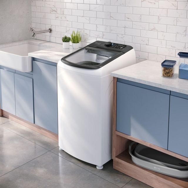 Máquina de Lavar Electrolux Efficient 13kg Branca Compacta, Pré