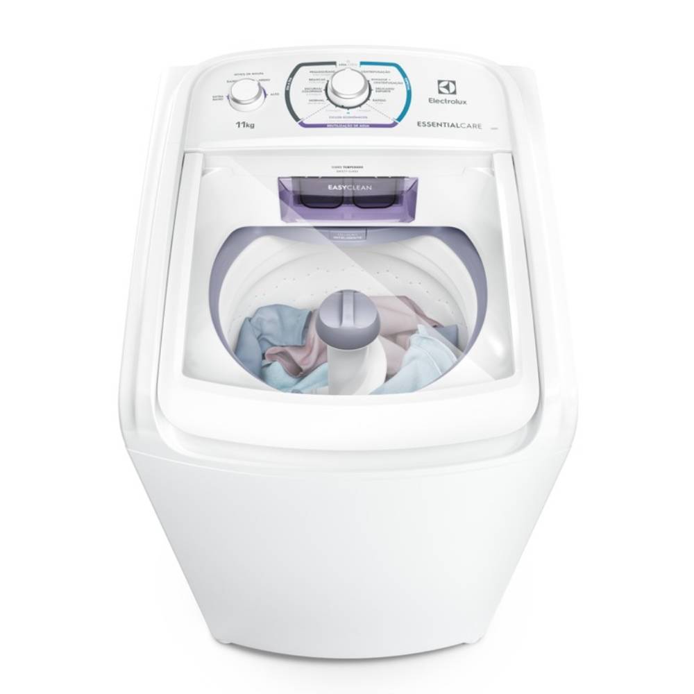 Máquina de Lavar Electrolux 11kg Branca Essential Care com Easy Clean e Filtro Fiapos (LES11) Menor preço em Máquina de Lavar Electrolux 11kg Branca Essential Care com Easy Clean e Filtro Fiapos (LES11)