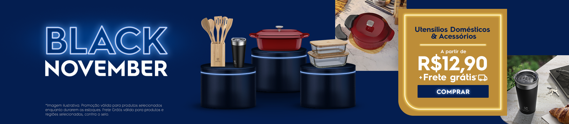 Black November - Utensílios domésticos e Acessórios para Sua Casa a partir de R$12,90 + Frete Grátis** (em prods selecionados) + até 10% de pix*