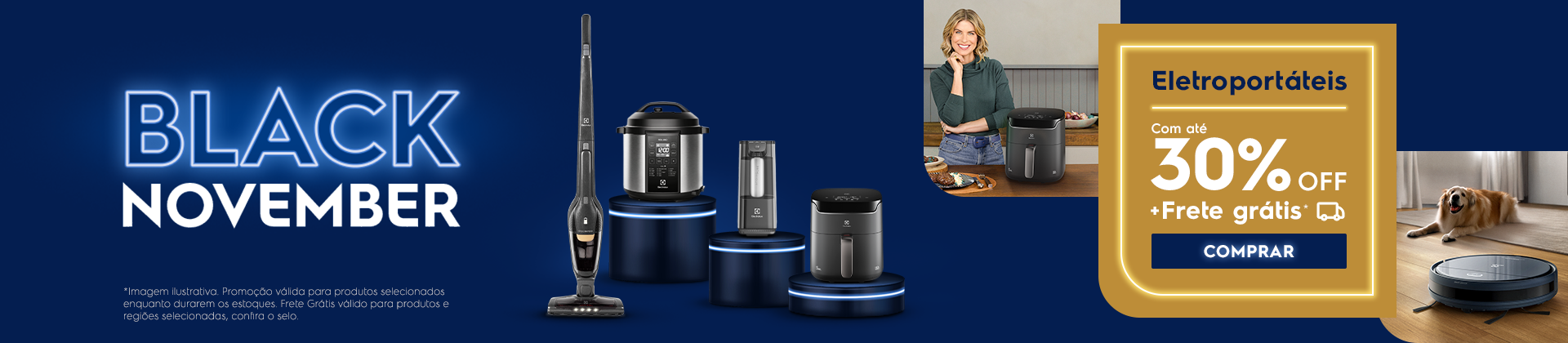 Black November - Eletroportáteis com até 30%OFF 