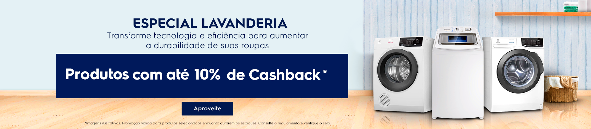 Produtos com até 10%  de Cashback